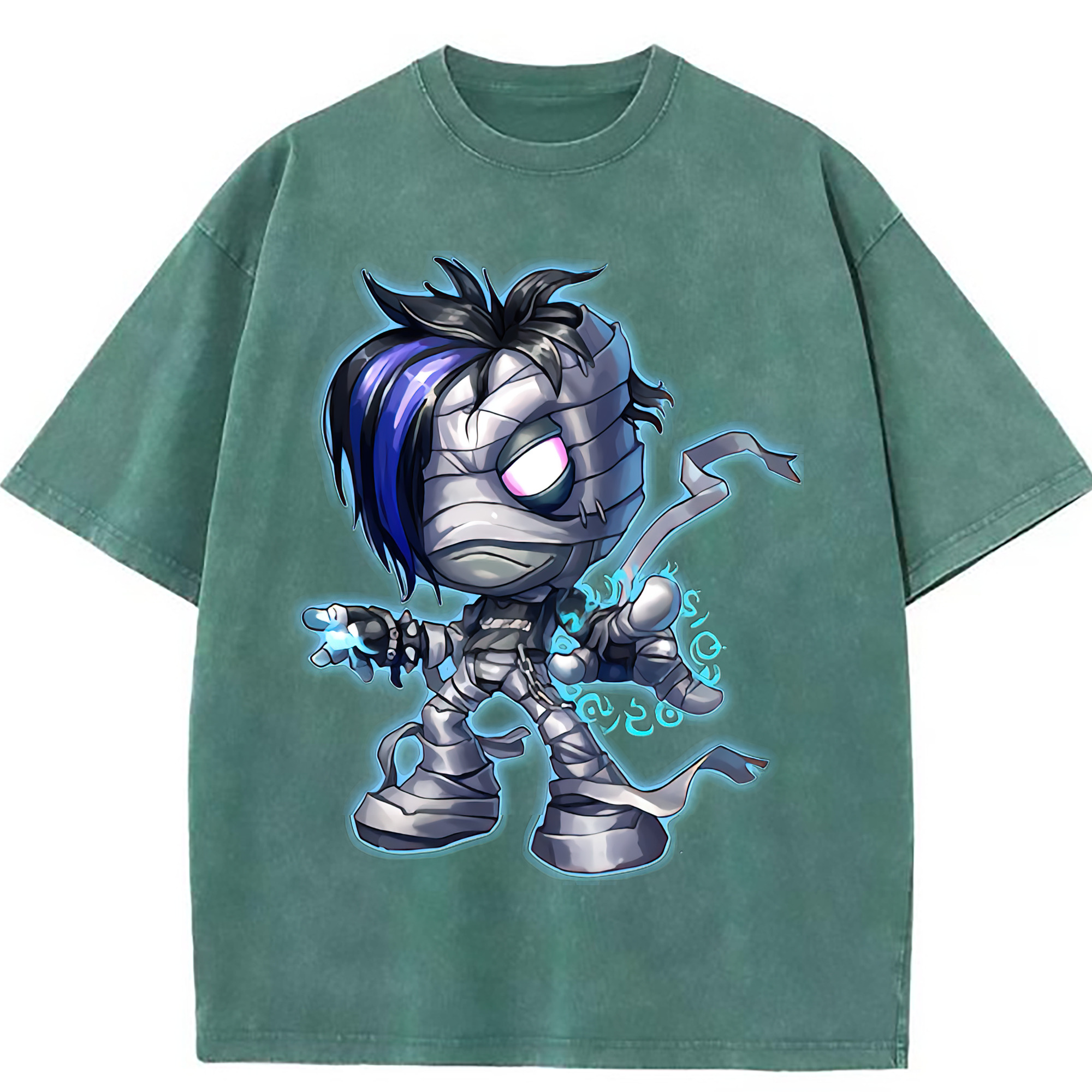 （画像用） リーグ・オブ・レジェンド League of Legends LOL 綿100% ヴィンテージ風 半袖Tシャツ（フロントプリント）